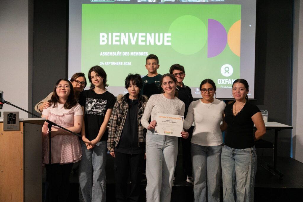 Mont-Royal : Magasin du Monde à l'AG d'Oxfam